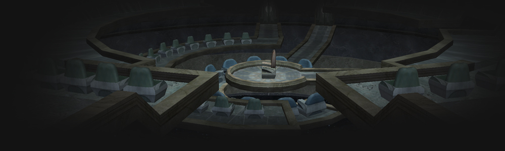 In-game view of circular seating in a room akin to the Senate Chambers