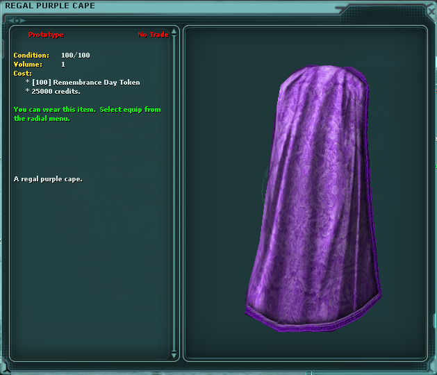 Regal Purple Cape